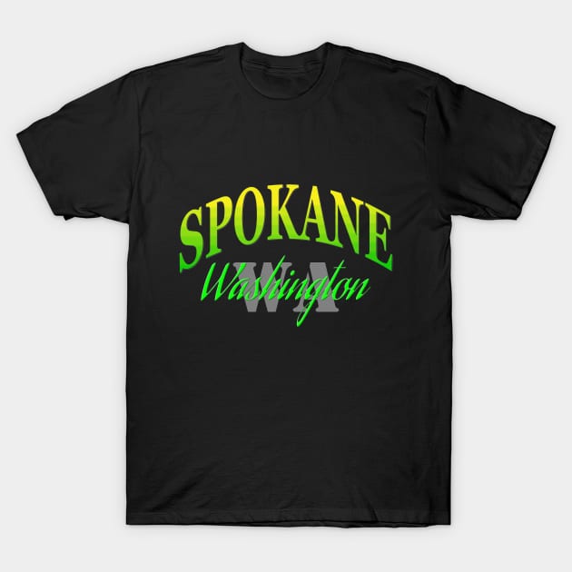 City Pride: Spokane, Washington T-Shirt by Naves